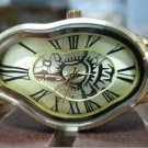 Leather Watch,Women Watches,Wrist Watch Women,Cuff Watch,Vintage,Bracelet Watch,Melting Fluid Watch