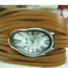 Women wrist watch,SoftWatch,Soft Watch,Wave Wavy,Time Warp,Silver Wrap,Salvador Dali Fluid