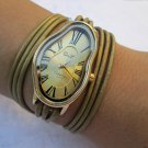 Salvador Dali Women wrist watch,SoftWatch,Soft Watch,Wave Wavy,Time Warp,Silver Wrap