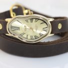 Salvador Dali Women wrist watch,SoftWatch,Soft Watch,Wave Wavy,Time Warp,Silver Wrap