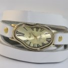 Salvador Dali Women wrist watch,SoftWatch,Soft Watch,Wave Wavy,Time Warp,Silver Wrap