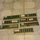 6 X  256MB MIXED LOT  MEMORY FOR DESTTOP