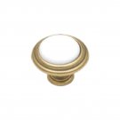 1 Belwith # P416-W White Brass  Cabinet  Knobs  PULL