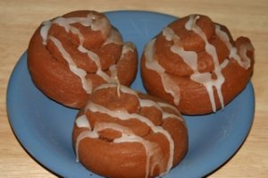 Oversized Cinnamon Buns / Rolls 3 Set. Triple Scented Wax
