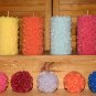 Rose pillar and rose ball candles 3 set. STUNNING! Intricate detail.