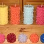 Rose pillar and rose ball candles 3 set. STUNNING! Intricate detail.