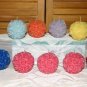 Rose ball candles 3 set. STUNNING! Intricate detail.