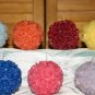 Rose ball candles 3 set. STUNNING! Intricate detail.