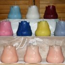Rosebud candles large 3 set. Triple Scented U Choose Color