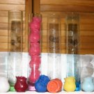 Rosebud tarts / melts w/ free etched glass rose vase