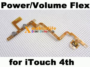 Power Button & Side Volume Button Flex Ribbon Cable for iPod Touch 4th Gen 4G 8GB 32GB 64GB