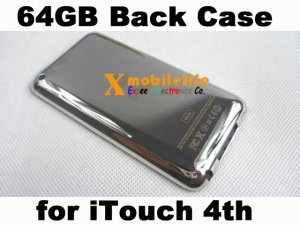 64GB Metal Back Case Housing Shell Cover for iPod Touch 4th Gen