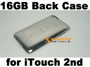 16GB Metal Back Housing Case Cover Shell for iPod Touch 2nd Gen
