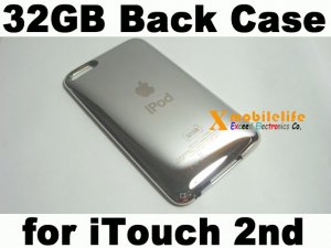 32GB Metal Back Housing Case Shell for iPod Touch 2nd Gen