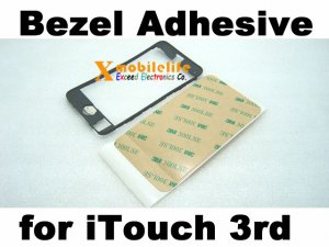 Plastic Middle Bezel Frame Housing + Adhesive Glue for iPod Touch 3rd Gen 32GB 64GB