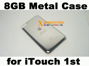 8GB Metal Back Rear Case Housing Cover Shell for iPod Touch 1st Gen