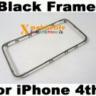 Black Middle Plastic Frame Bezel Housing + Adhesive for iPhone 4th Gen 16GB 32GB