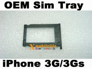 Black Plastic Sim Tray Sim Card Holder for iPhone 2nd Gen 3G 8GB 16GB 32GB