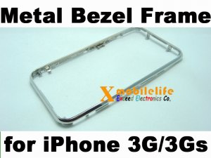 Metal Middle Bezel Chrome Frame Housing for iPhone 3rd Gen 3Gs 8GB 16GB 32GB
