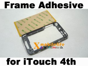 Middle Touch Digitizer Plastic Frame Bezel + Adhesive for iPod Touch 4th Gen 4G 8GB 32GB 64GB