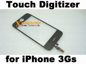 Black Touch Digitizer Glass Screen Faceplate for iPhone 3rd Gen 3Gs 8GB 16GB 32GB