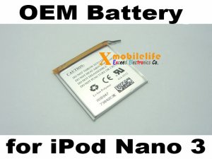 OEM Internal Li-ion Battery Replacement for iPod Nano 3rd Gen 4GB 8GB
