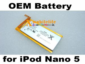 New OEM Li-ion Battery Replacement for iPod Nano 5th Gen 8GB 16GB