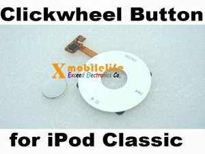 Clickwheel Click Wheel Flex Central Button Key for iPod 6th Gen Classic 80GB 120GB 160GB White