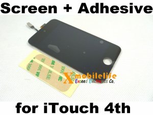 Touch Digitizer Glass Screen LCD Display Assembly Adhesive for iPod Touch 4th Gen 4G 8GB 32GB 64GB