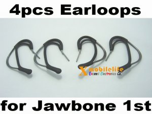4pcs Right Long Earhooks Earloops for Jawbone 1st Gen Bluetooth Headset