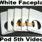 5pcs/lot White Front Faceplate Fascia Housing Case Cover for iPod 5th Gen video 30GB 60GB 80GB