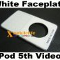 5pcs/lot White Front Faceplate Fascia Housing Case Cover for iPod 5th Gen video 30GB 60GB 80GB