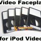 5pcs/lot Black Front Faceplate Fascia Housing Case Cover for iPod 5th Gen video 30GB 60GB 80GB