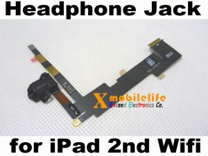 Headphone Audio Jack Flex Ribbon Cable for iPad 2nd Gen Wifi Version 16GB 32GB 64GB