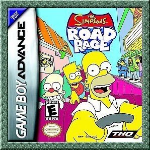 SIMPSON'S ROAD RAGE video game for the GameBoy Advance GBA
