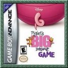 PIGLET'S BIG GAME video game for the GameBoy Advance GBA