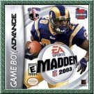 MADDEN 2003 video game for the GameBoy Advance GBA