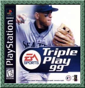 TRIPLE PLAY 99 video game for the Sony Playstation PS1 -DO-