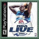 NBA LIVE 2001 video game for the Sony Playstation PS1 -DO-