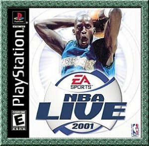 NBA LIVE 2001 video game for the Sony Playstation PS1 -DO-
