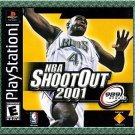 NBA SHOOTOUT 2001 video game for Sony Playstation PS1 -DO-