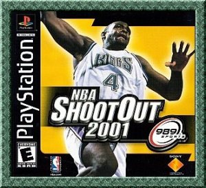 NBA SHOOTOUT 2001 video game for Sony Playstation PS1 -DO-