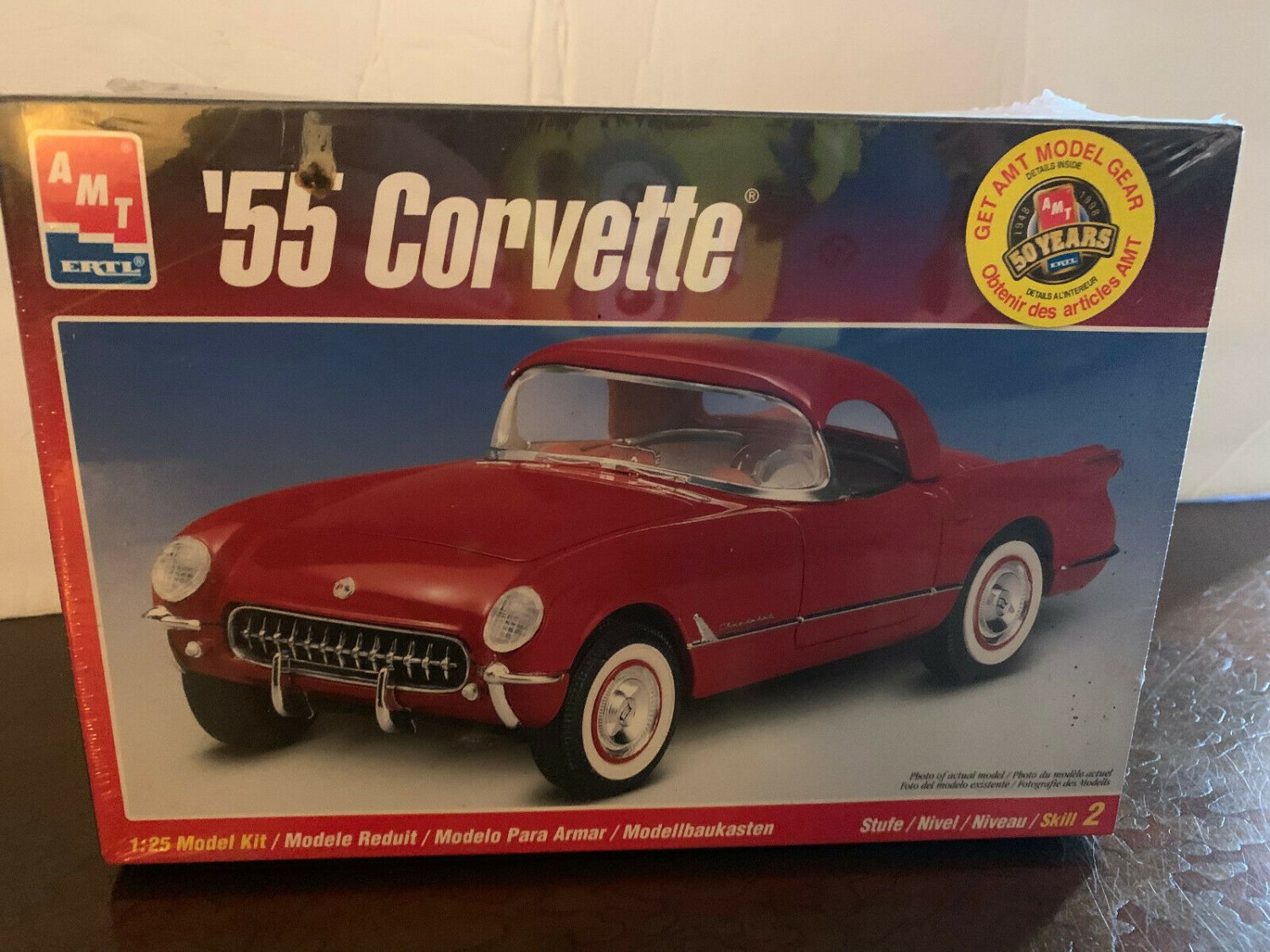 Corvette 1955 AMT ERTL Model Car Kit 50th Anniversary Model c1998 ...