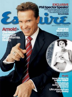 Esquire Magazine-Arnold Schwarzenegger 07/2003