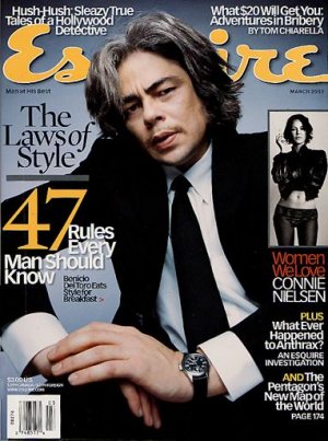 Esquire Magazine-Benecio Del Toro 03/2003