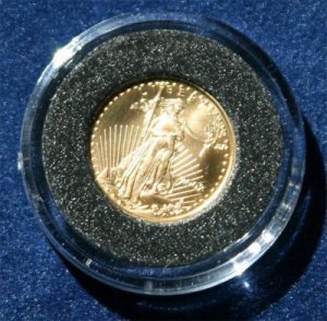 1998 $5 GOLD American Eagle 1/10 Ounce