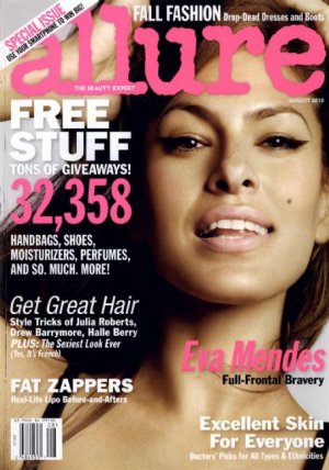 Allure Magazine-Eva Mendes Cover 08/2010