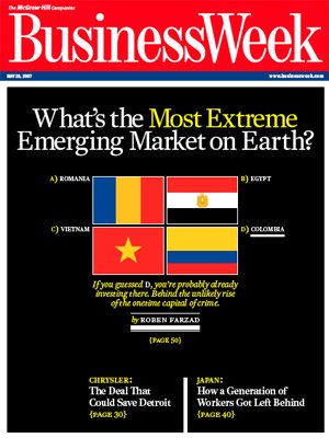 Business Week Magazine-Most Extreme Emerging Market Cover 05/28/2007