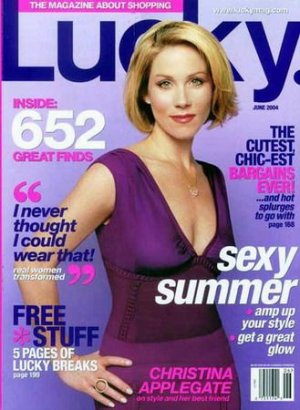 Lucky Magazine-Christina Applegate Cover 06/2004