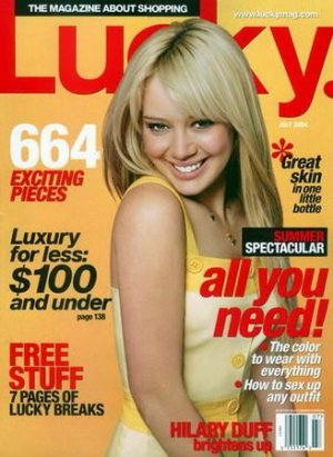 Lucky Magazine-Hilary Duff Cover 07/2004